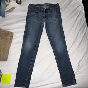 American Eagle Outfitters Dark Blue Straight Leg Jeans